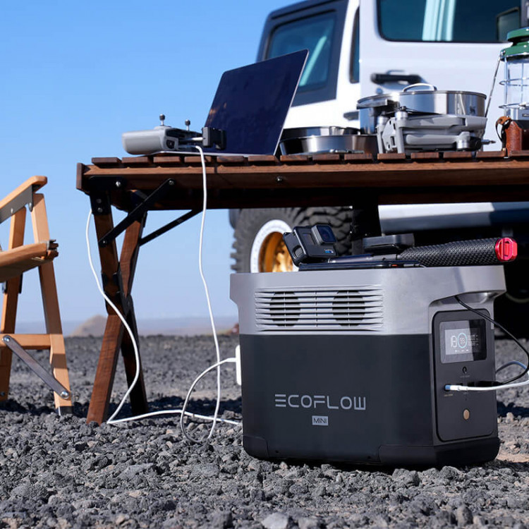 Комплект EcoFlow DELTA Mini + 220W Solar Panel (BundleDM+SP220W) (882 Вт·ч / 1400 Вт)