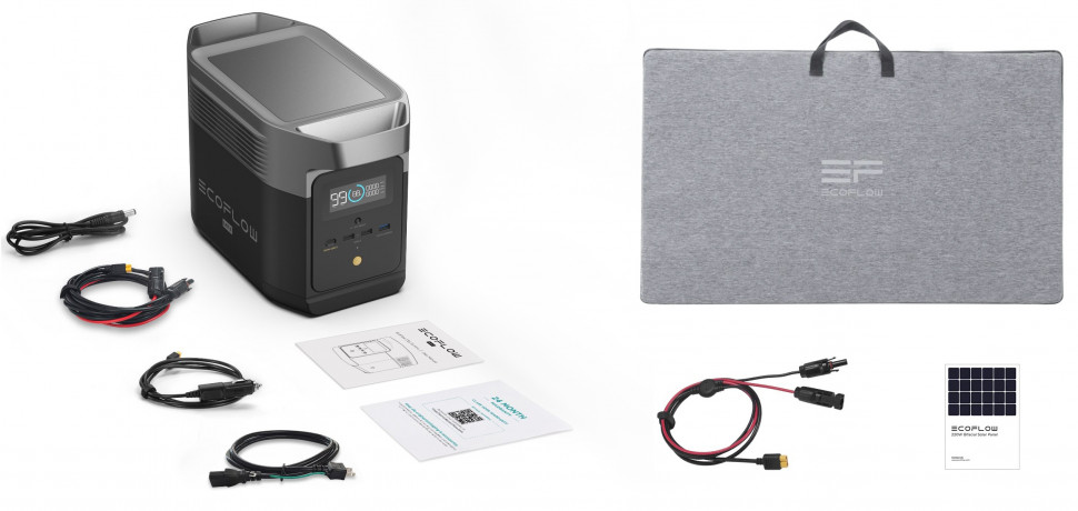 Комплект EcoFlow DELTA Mini + 220W Solar Panel (BundleDM+SP220W) (882 Вт·ч / 1400 Вт)