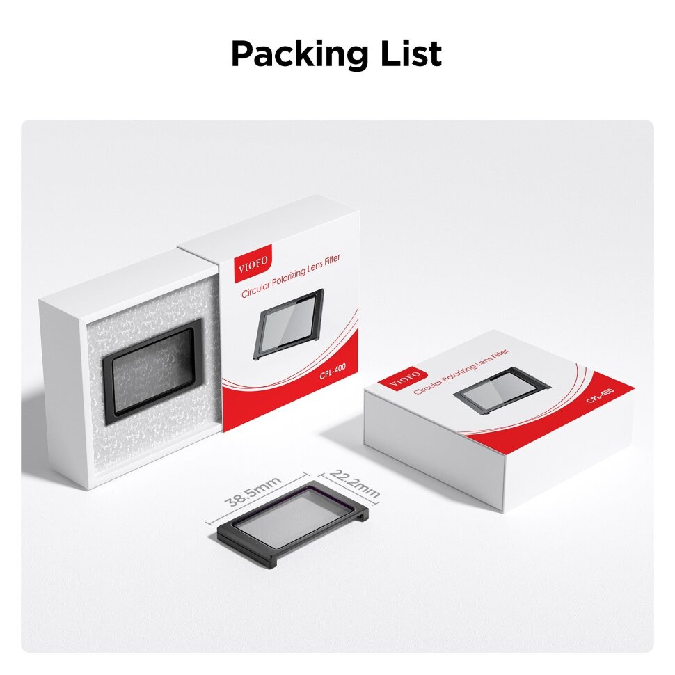 Поляризаційна лінза VIOFO CPL-400 для VS1
