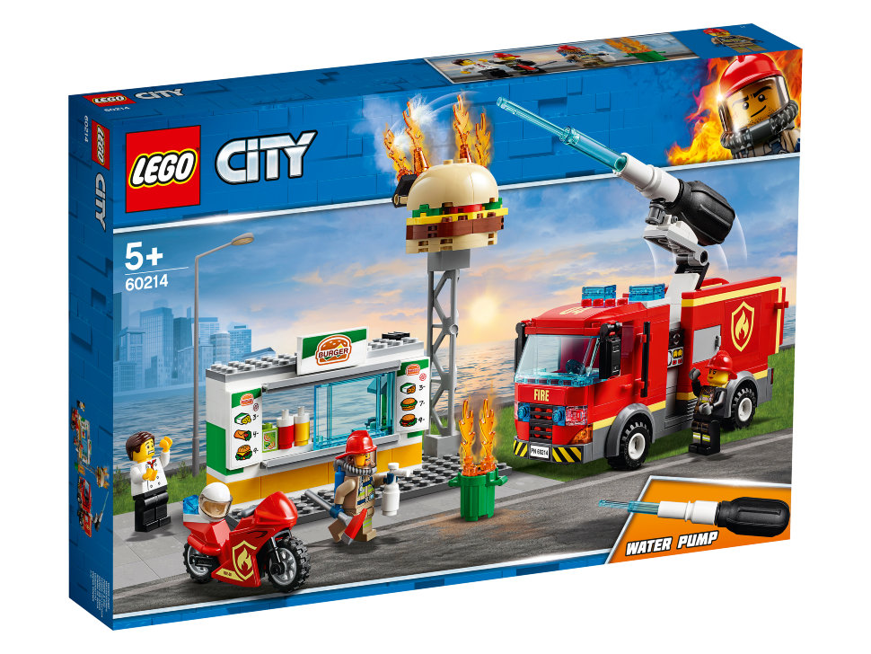 Конструктор Lego City: Пожар в бургер-кафе (60214)