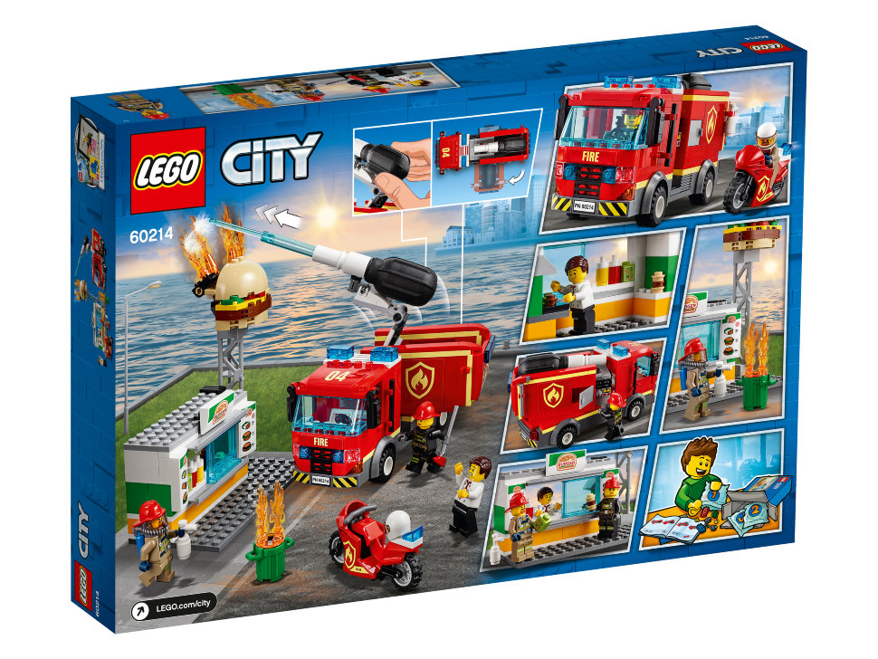 Конструктор Lego City: Пожар в бургер-кафе (60214)
