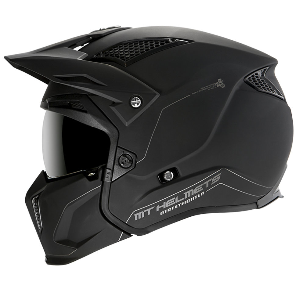 Мотошлем MT Helmets Streetfighter SV Solid Black Mat