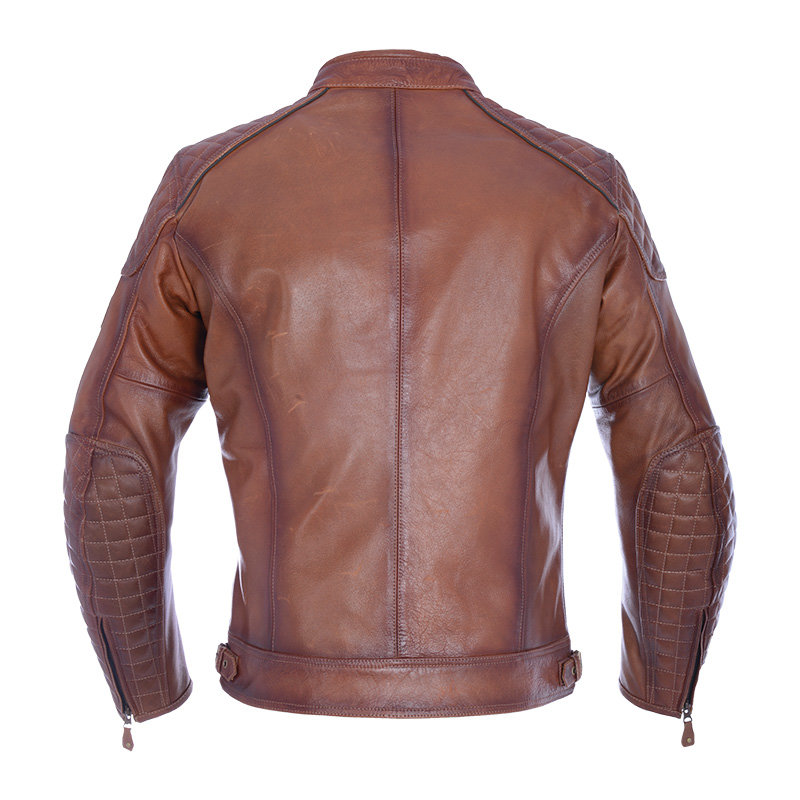 Мотокуртка мужская Oxford Hampton MS Leather Jacket Bourbon