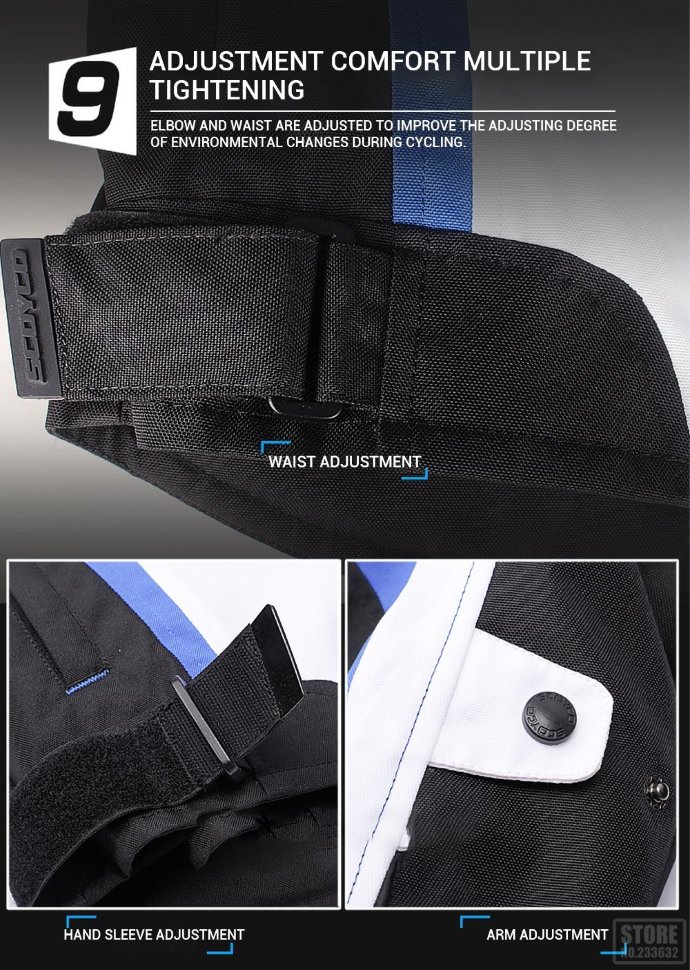 Мотокуртка Scoyco JK92 White