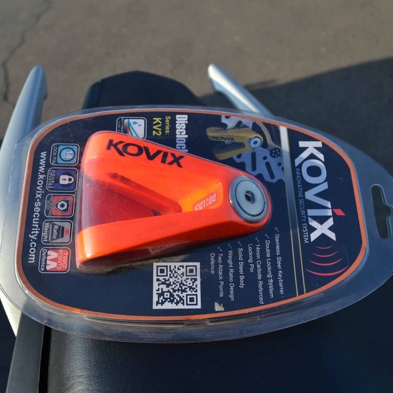 Мотозамок дисковый Kovix KV2 FO Fluorescent Orange (KV2 FO)