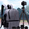 Рюкзак для фотоапарата AccPro DAC-1721R Grey/Red (32732)