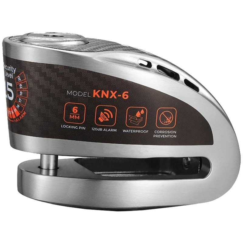 Замок блокировки тормозного диска Kovix KNX6 Chrome (00-00264565)