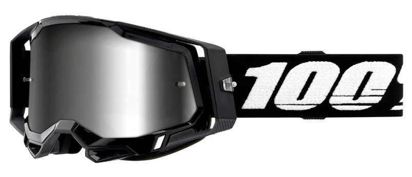Мото очки 100% Racecraft 2 Goggle Black Mirror Lens Silver (50121-252-01)