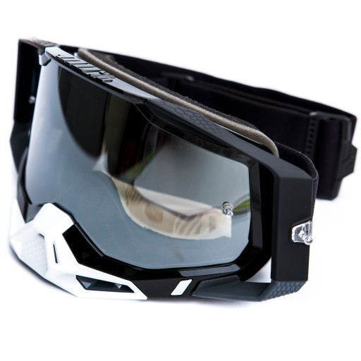 Мото очки 100% Racecraft 2 Goggle Black Mirror Lens Silver (50121-252-01)