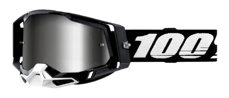 Мото очки 100% Racecraft 2 Goggle Black Mirror Lens Silver (50121-252-01)