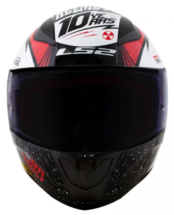 Мотошлем LS2 FF353 Rapid Thunder Gloss White/Black/Red