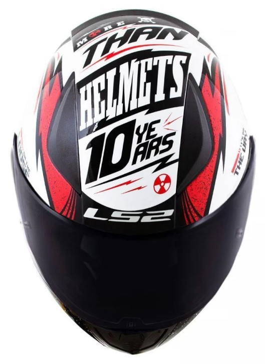 Мотошлем LS2 FF353 Rapid Thunder Gloss White/Black/Red