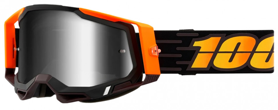 Мото очки 100% Racecraft 2 Goggle Costume 2 Mirror Lens Silver (50121-252-15)