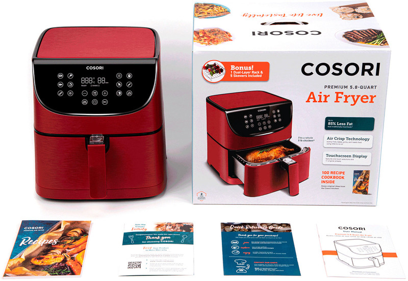 Мультипіч Cosori Premium 5,5-Litre CP158-AF-RXR, червона (KAAPAFCSNEU0021)