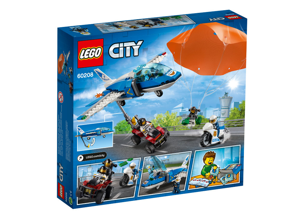 Конструктор Lego City: воздушная полиция: арест парашютиста (60208)