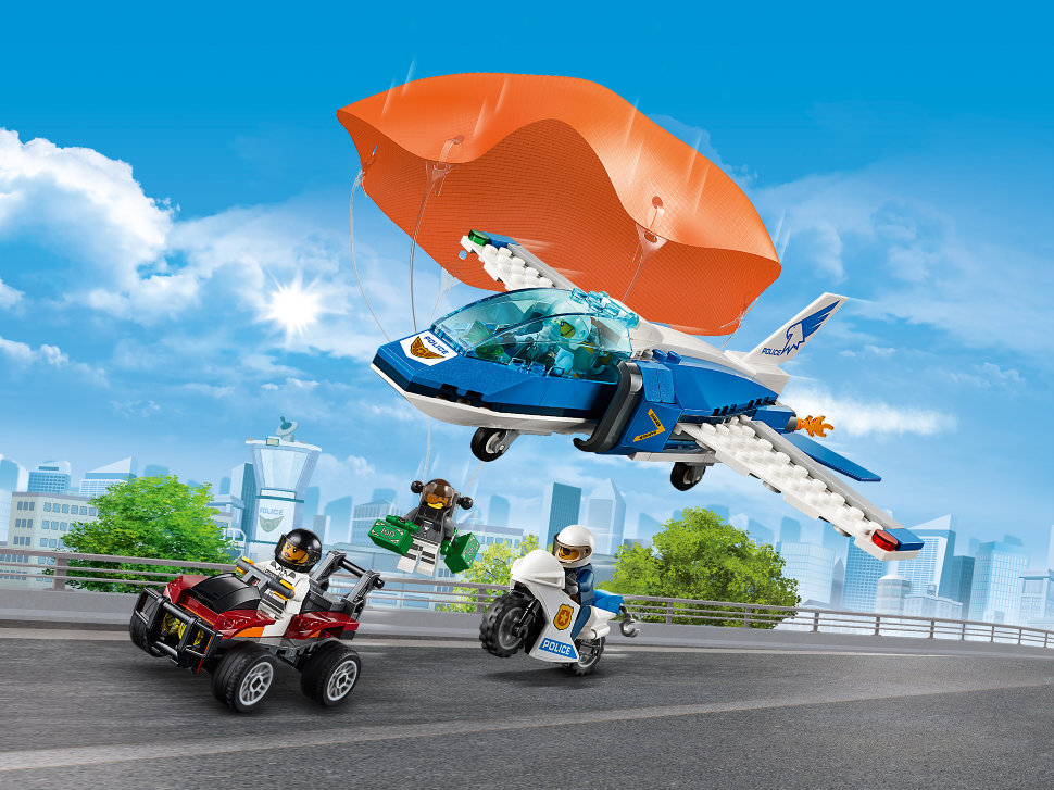 Конструктор Lego City: воздушная полиция: арест парашютиста (60208)