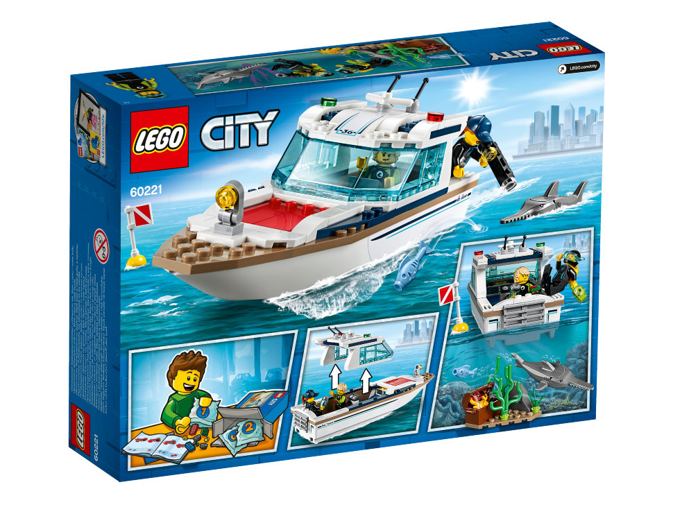 Конструктор Lego City: яхта для дайвинга (60221)