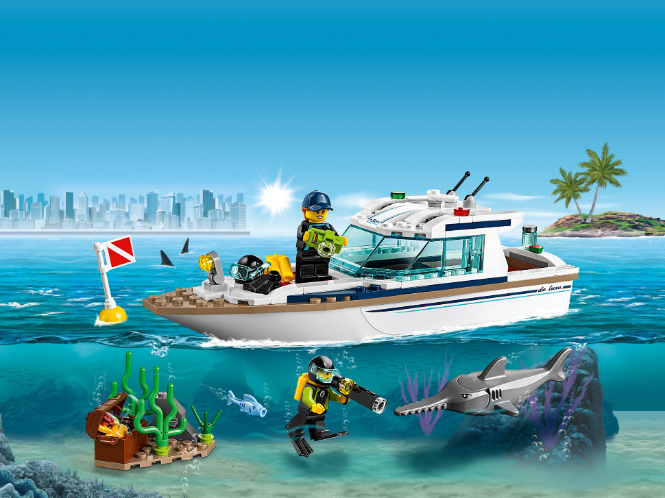 Конструктор Lego City: яхта для дайвинга (60221)
