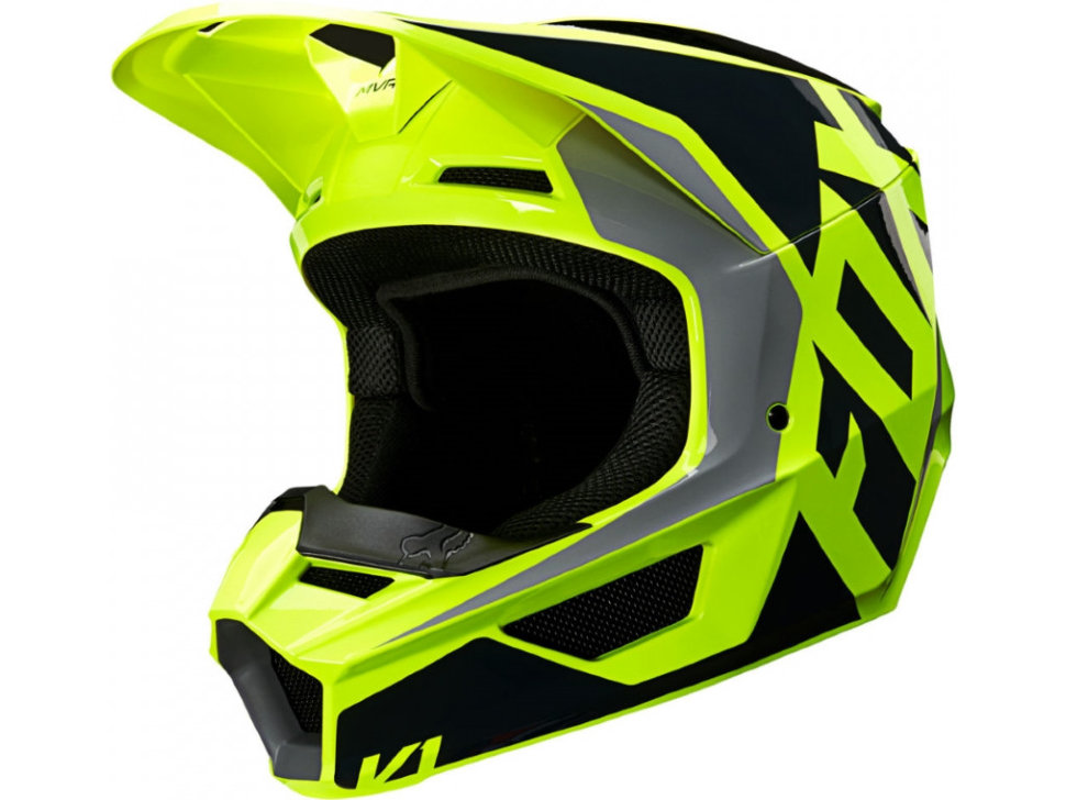 Мотошлем дитячий FOX Youth V1 Prix Helmet Black /Yellow