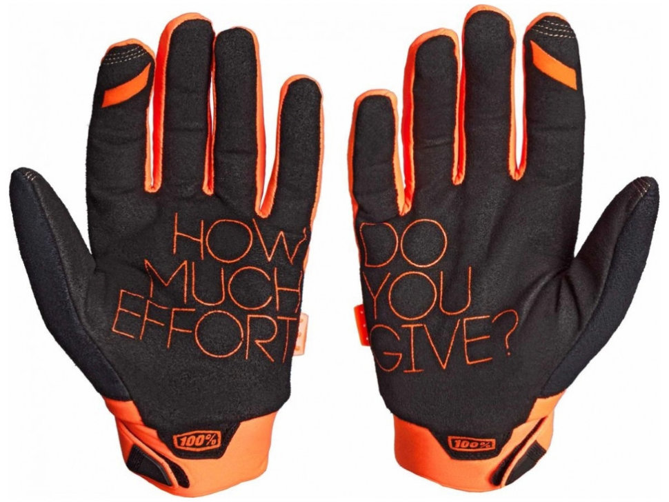Мотоперчатки Ride 100% Brisker Cold Weather Fluo Orange