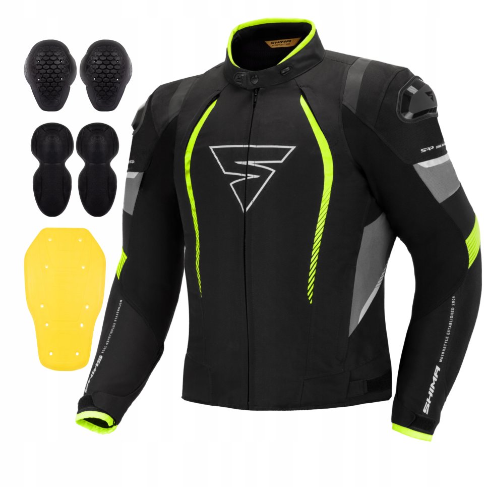 Мотокуртка Shima Solid Pro Fluor Yellow