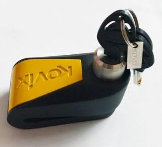 Мотозамок с сигнализацией Kovix KNL15 Black/Yellow (KNL15 K/Y)