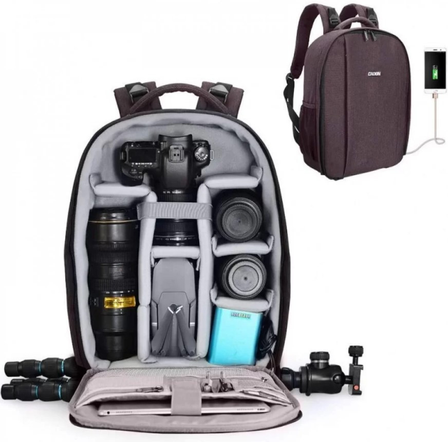 Рюкзак для фотоаппарата Caden D10C Coffee (58478)
