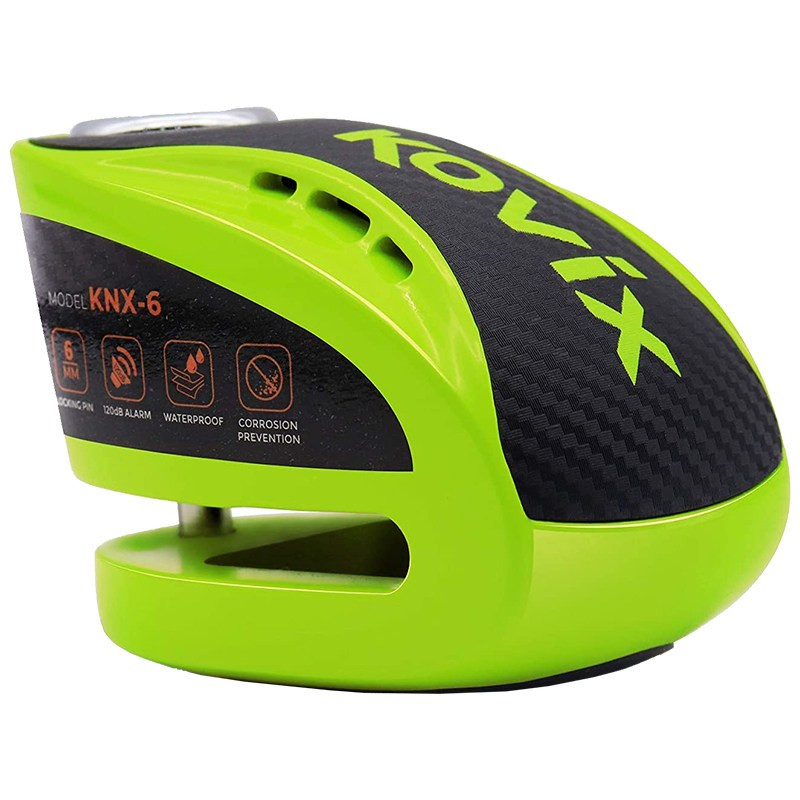 Замок блокировки тормозного диска Kovix KNX6 Green (00-00264567)