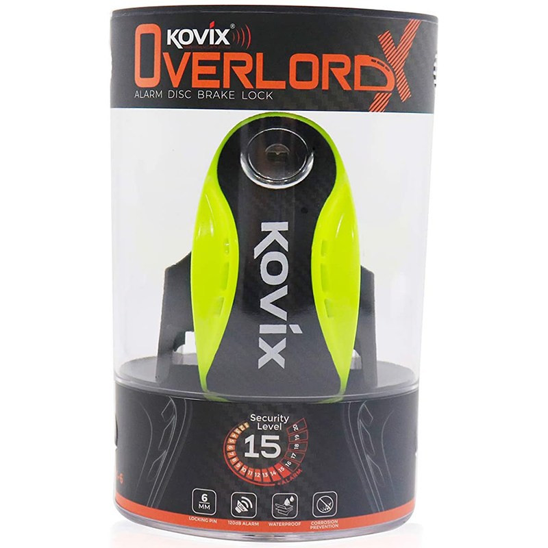 Замок блокировки тормозного диска Kovix KNX6 Green (00-00264567)