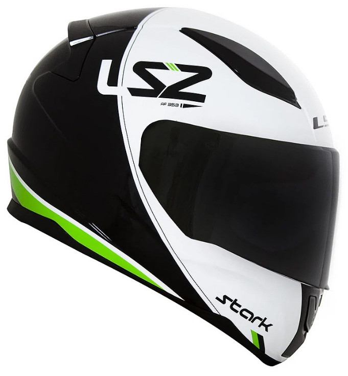 Мотошлем LS2 FF353 Rapid Stark Black/Green/White
