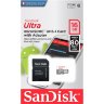 SanDisk Ultra microSDHC UHS-I 16GB сlass10 + SD адаптер (SDSQUNB-016G-GN3MN)