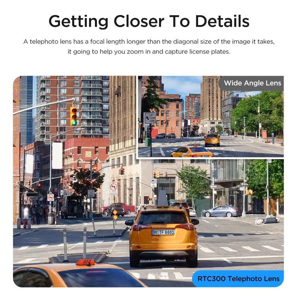 Додаткова камера VIOFO RTC300 телефото для A229 Pro / A229 Plus