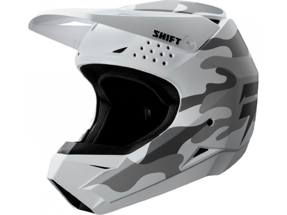 Мотошлем Shift Whit3 Helmet White Camo