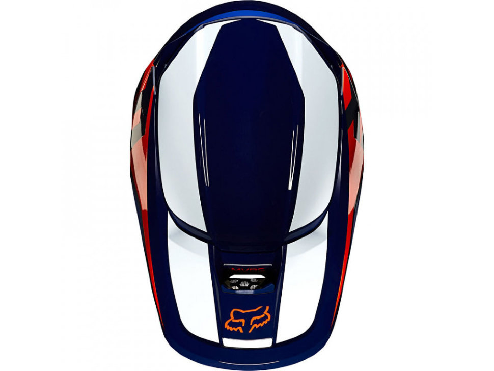 Мотошлем дитячий FOX Youth V1 Prix Helmet Orange /Blue