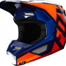 Мотошлем детский FOX Youth V1 Prix Helmet Orange/Blue