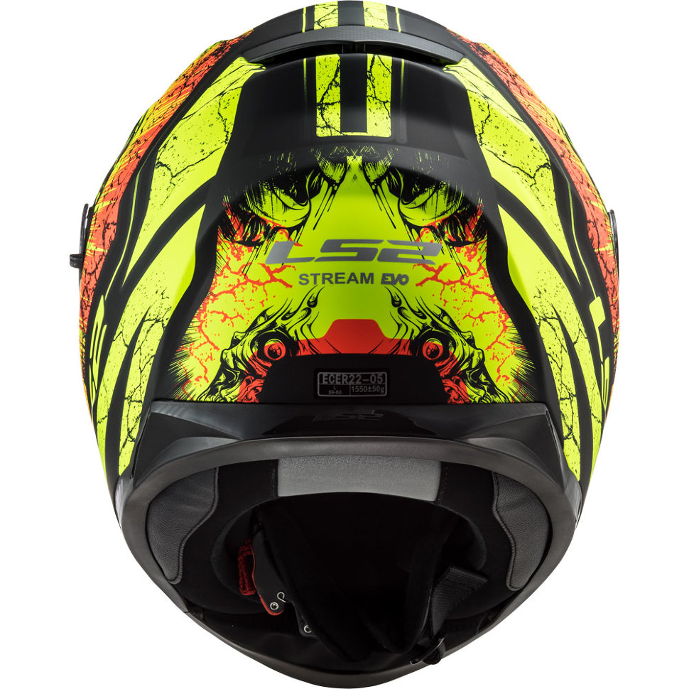 Мотошлем LS2 FF320 Stream Evo Throne Matt Black /Yellow
