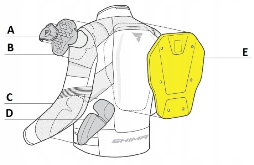 Мотокуртка Shima Solid Pro Red