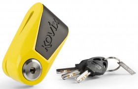 Мотозамок с сигнализацией Kovix KNL15 Yellow/Black (KNL15 Y/BK)