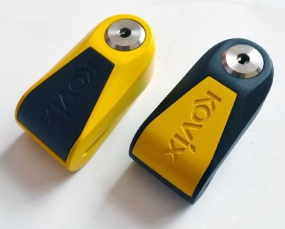 Мотозамок с сигнализацией Kovix KNL15 Yellow/Black (KNL15 Y/BK)