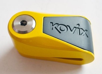 Мотозамок с сигнализацией Kovix KNL15 Yellow/Black (KNL15 Y/BK)