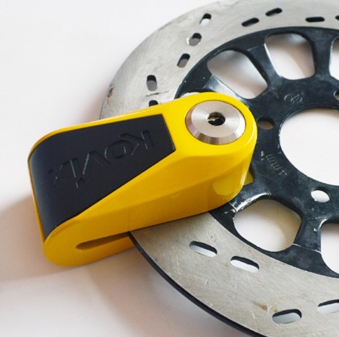 Мотозамок с сигнализацией Kovix KNL15 Yellow/Black (KNL15 Y/BK)