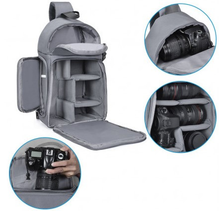 Рюкзак-слинг для фотоаппарата Caden D15G Grey (58522)