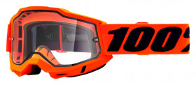 Мото очки 100% Accuri 2 Enduro Goggle Neon Orange Clear Dual Lens (50221-501-05)