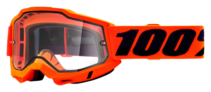 Мото окуляри 100% Accuri 2 Enduro Goggle Neon Orange Clear Dual Lens (50221-501-05)