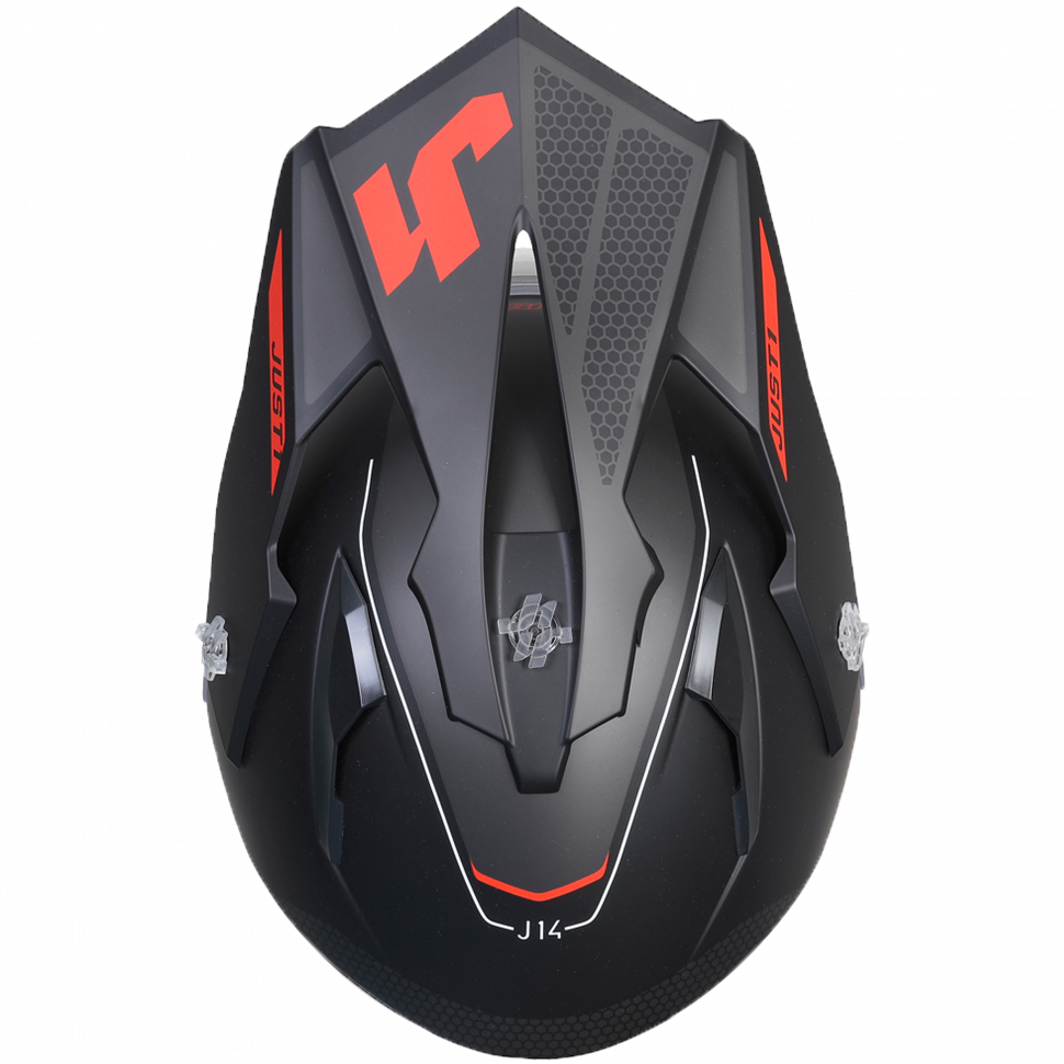 Мотошлем Just1 J14-F Elite Fluo Red Black