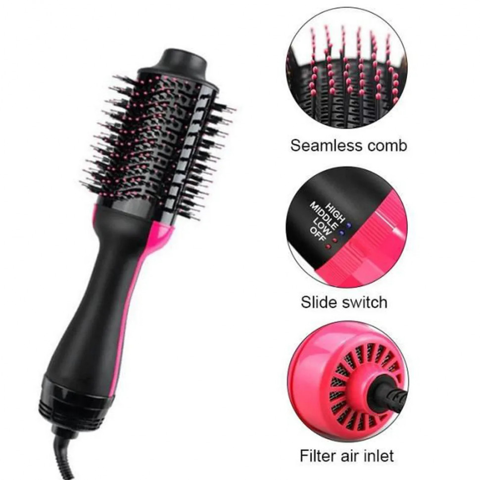 Фен-гребінець Revlon Perfect heat One-Step кругла (RVDR5222E3)