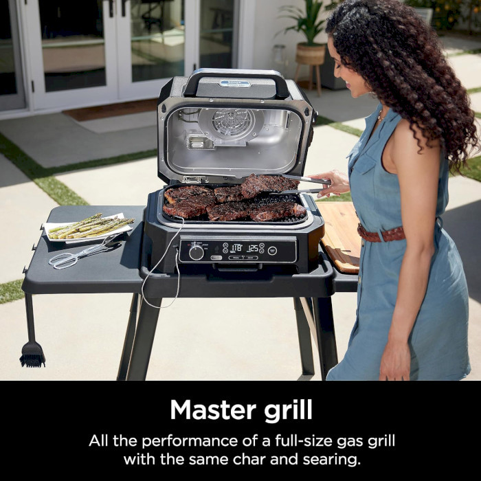 Електрогриль-барбекю та коптильня Ninja Woodfire Pro XL Electric BBQ Grill & Smoker (OG850EU)