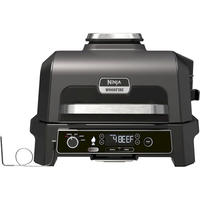 Електрогриль-барбекю та коптильня Ninja Woodfire Pro XL Electric BBQ Grill & Smoker (OG850EU)