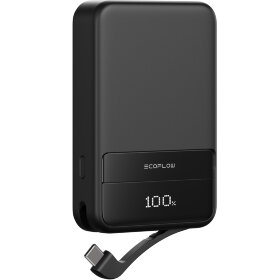 Павербанк EcoFLow RAPID 10000 Black с MagSafe (10000 мА·ч) (EF-RAPID10000-EU-B)