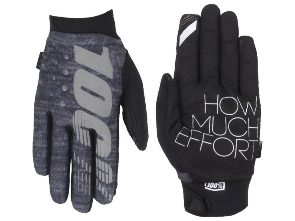 Мотоперчатки Ride 100% Brisker Cold Weather Grey